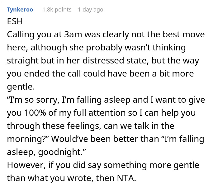 Woman Gets Upset When Her Boyfriend Can’t Stay Up At 3AM To Console Her Woman Gets Upset When Her Boyfriend Can’t Stay Up At 3AM To Console Her
