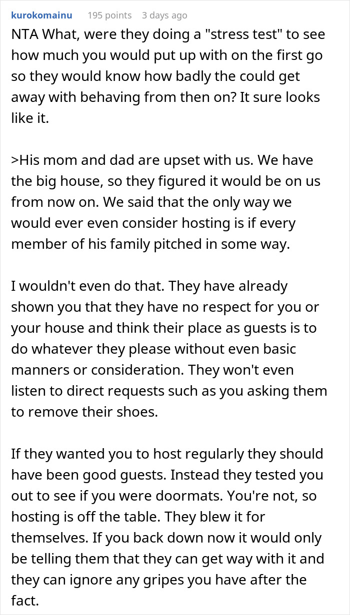 &ldquo;Hated Every Second Of It&rdquo;: Couple Refuse To Host Family Ever Again After What They Did 