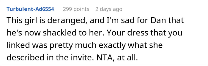 Woman Asks If Her Dress Was Really Inappropriate After Bride Makes A Scene