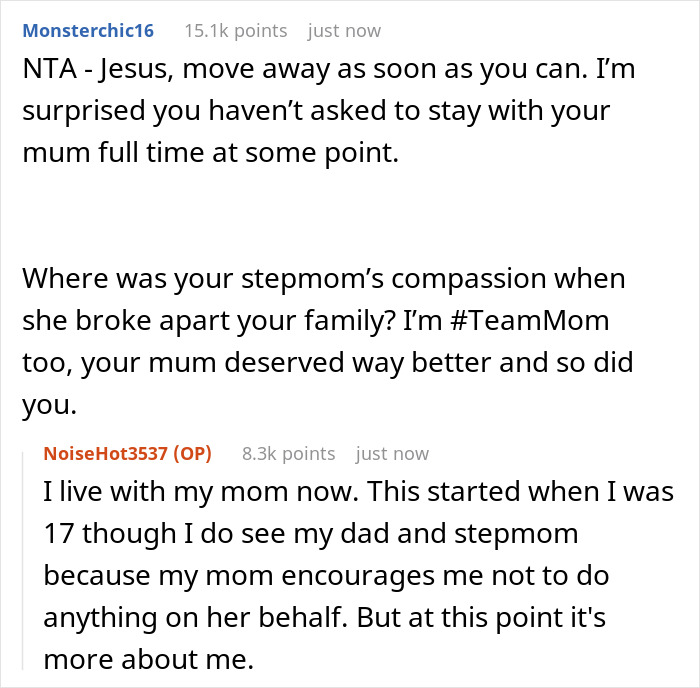 Stepmom Tells Teen Not To Invite His Mom To His Graduation, He Tells Stepmom Not To Come Instead