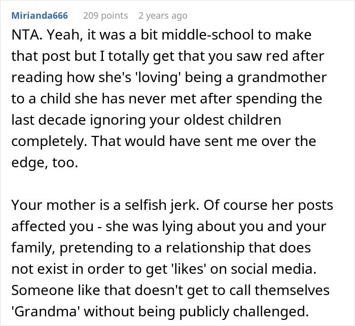 “AITA For Not Letting My Mother Identify As A Grandmother To My Child On Social Media?” “AITA For Not Letting My Mother Identify As A Grandmother To My Child On Social Media?”