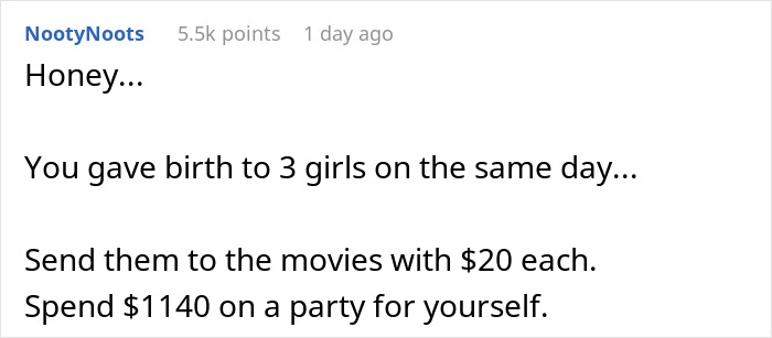 Triplets Want Individual "Sweet 16s", Tell Mom To Get An Extra Job If She Can't Afford It