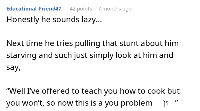 14 Y.O. Boy Expects 15 Y.O. Sister To Make Him Lunch, Blames Her For Letting Him Starve 14 Y.O. Boy Expects 15 Y.O. Sister To Make Him Lunch, Blames Her For Letting Him Starve