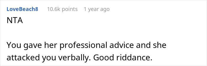 Reddit comment about refusing to tattoo due to professional advice being met with verbal attack. Reddit comment about refusing to tattoo due to professional advice being met with verbal attack.