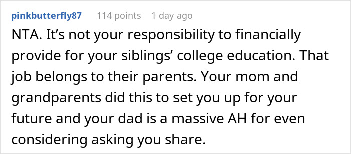 Parents Expect Son To Share His Huge Inheritance With Half-Siblings, Can't Believe He Won't Parents Expect Son To Share His Huge Inheritance With Half-Siblings, Can't Believe He Won't
