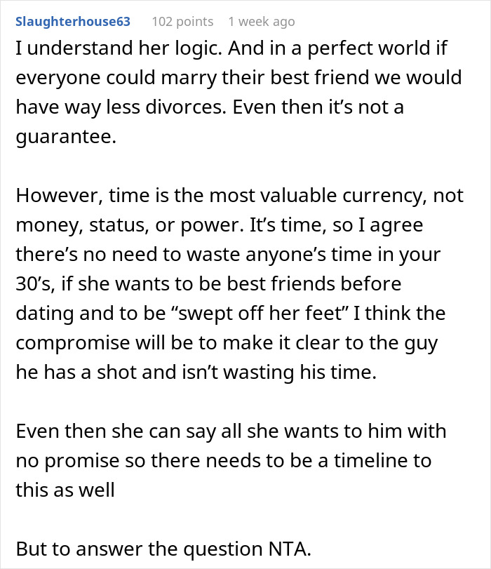 Guy Laughs At 30 Y.O. Woman’s Unrealistic Expectation Of Rejected Guys Winning Her Heart Over Slowly - 20