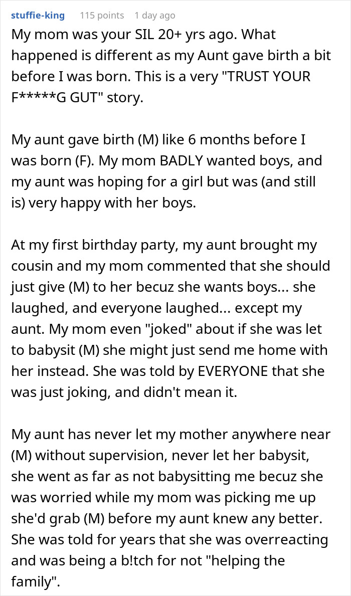 Woman Banned From Seeing Nephew After Her Creepy &ldquo;Joke&rdquo; Raises Red Flags