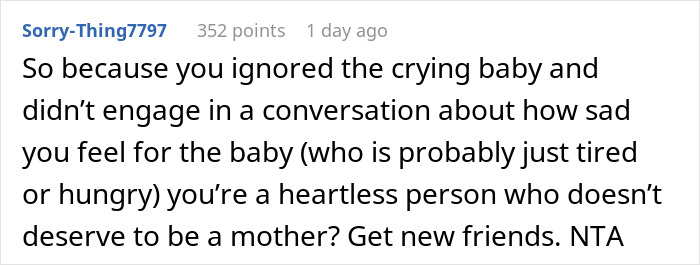 “AITA For Ignoring A Crying Baby In A Restaurant And Continuing To Enjoy My Dessert?” “AITA For Ignoring A Crying Baby In A Restaurant And Continuing To Enjoy My Dessert?”