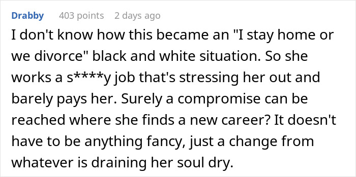 Wife Insists On Becoming A Housewife, Is Shocked Husband Wants Divorce Wife Insists On Becoming A Housewife, Is Shocked Husband Wants Divorce