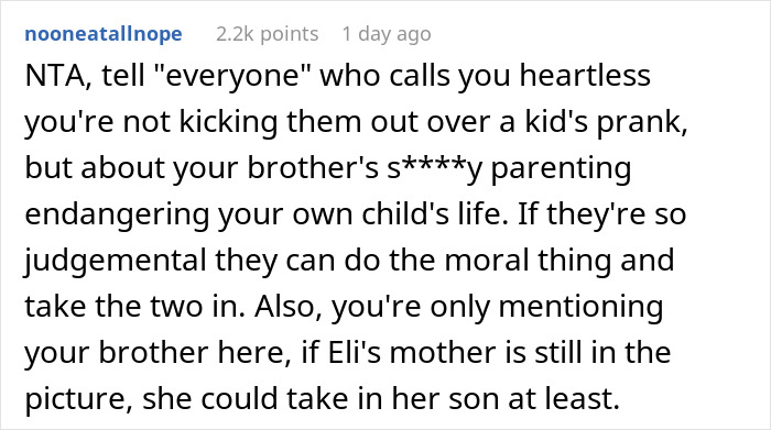 Guy Makes Homeless Brother And Nephew Leave After Severely Endangering His Daughter With Their Prank