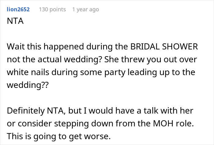 Bride Left In Tears After Friend Had The Audacity To Wear White Nails To Her Bridal Shower Bride Left In Tears After Friend Had The Audacity To Wear White Nails To Her Bridal Shower