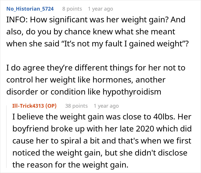 Bride Refuses To Buy Bridesmaid A New Dress Because She Gained Weight, Asks If She's In The Wrong