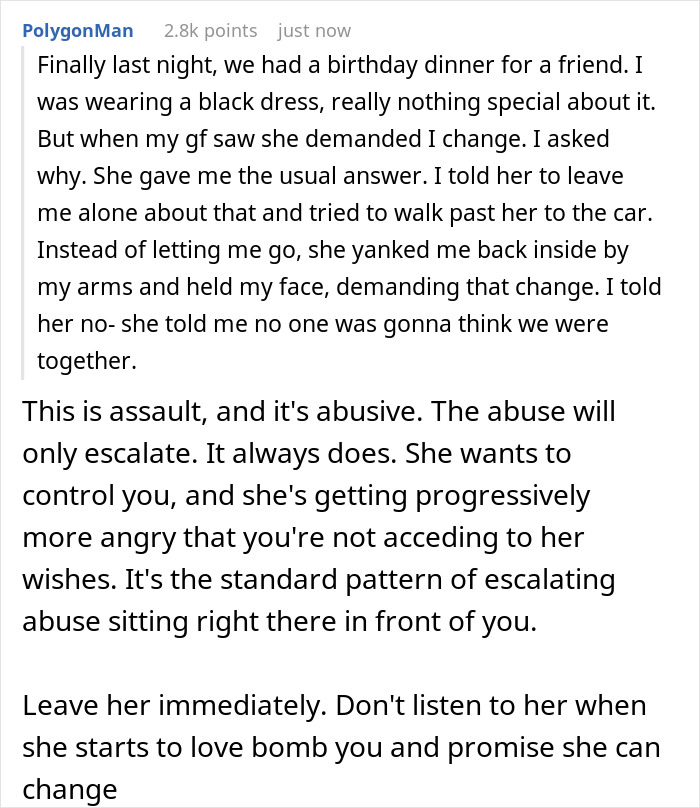 Woman’s GF Yells At Her For Wearing Dress And Having Long Hair, Relationship Is Put Into Question - 16