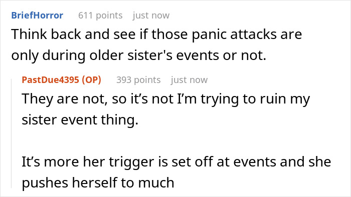 Woman Doesn&rsquo;t Invite Her Sister To Her Wedding, As Her Panic Attack Ruined The Engagement Party