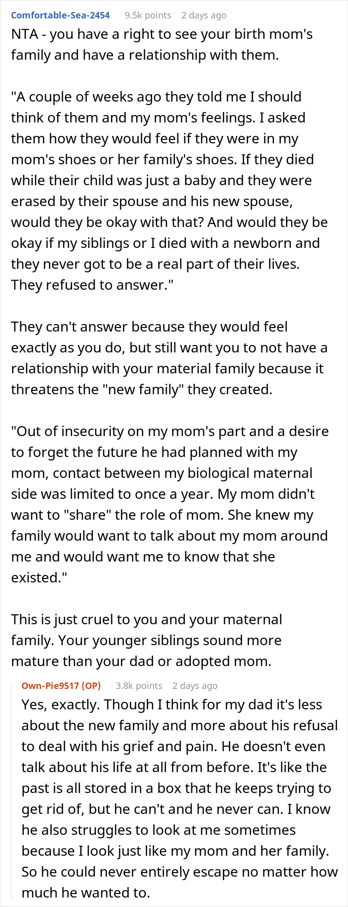Bitter Teen Goes Against Dad's Wishes To Spend Time With Late Bio Mom's Family, Drama Ensues
