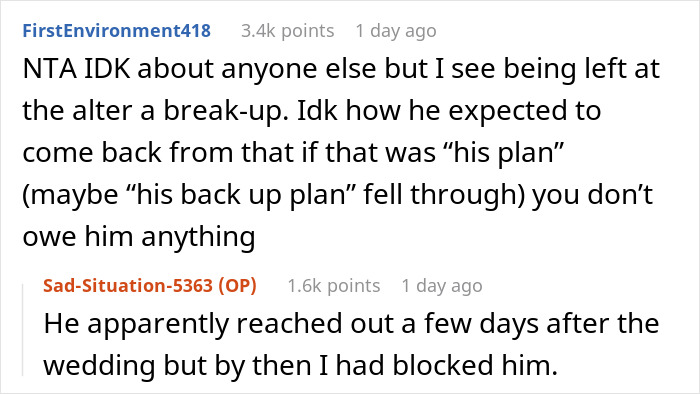 Man Ghosts Ex After Leaving Her At The Altar, Is Upset She Slept With Another Man The Same Night