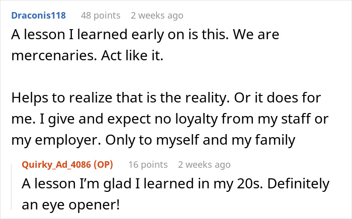 “Never Be Loyal To Your Employer”: Employee Loses The Job She’s Had For 2 Years In 15 Minutes “Never Be Loyal To Your Employer”: Employee Loses The Job She’s Had For 2 Years In 15 Minutes