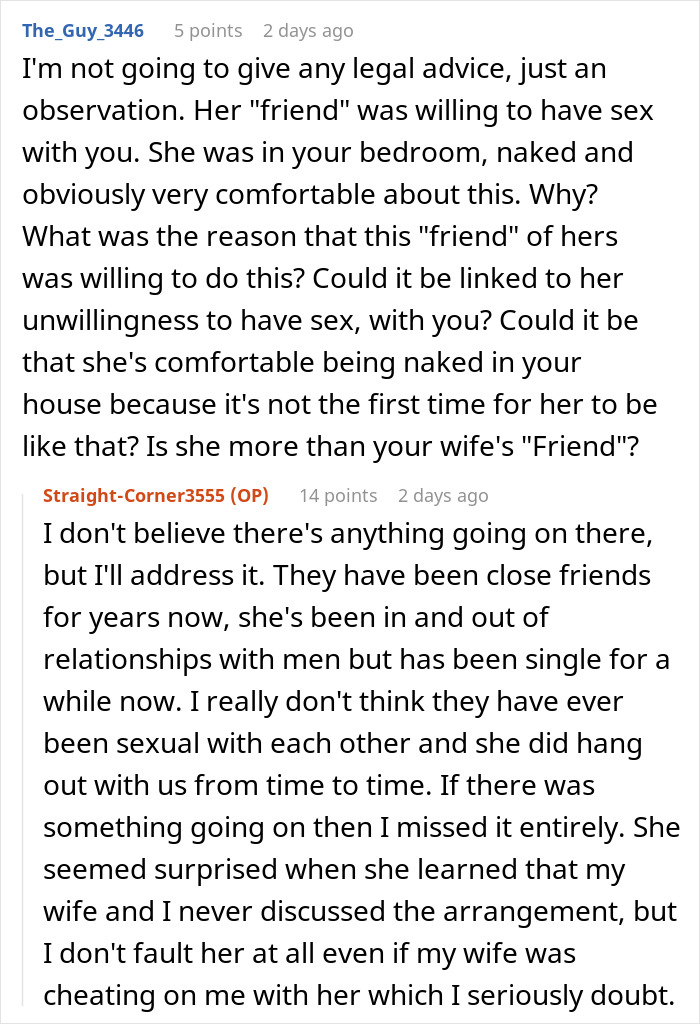 Man Freaks Out After Wife Confesses To Asking Her Friend To Replace Her For Intercourse