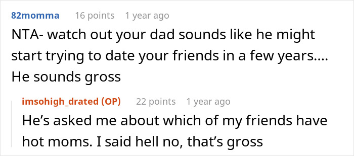 16 Y.O. Is Called Names After Telling Her Dad She Won&rsquo;t Be Raising His Future Kids