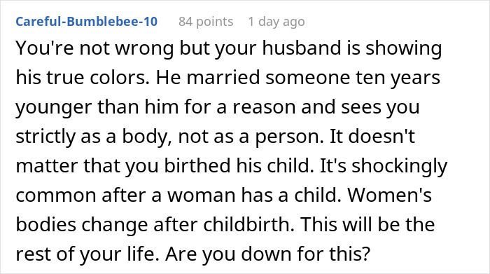 New Mom Asks If She’s Wrong For Letting Herself Go After Husband Confesses He Wants To Cheat New Mom Asks If She’s Wrong For Letting Herself Go After Husband Confesses He Wants To Cheat