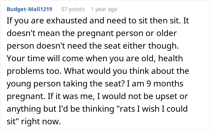 Person Refuses To Give Up Seats For The Pregnant And Elderly, Starts A Fierce Debate