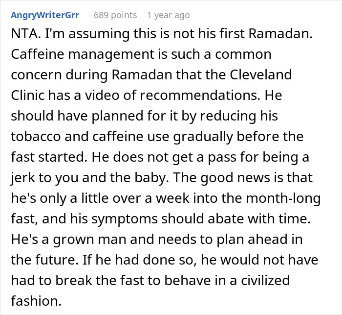 Man Loses Patience Mid-Ramadan Fast, Wife Gives Him An Ultimatum After Baby Becomes A Target