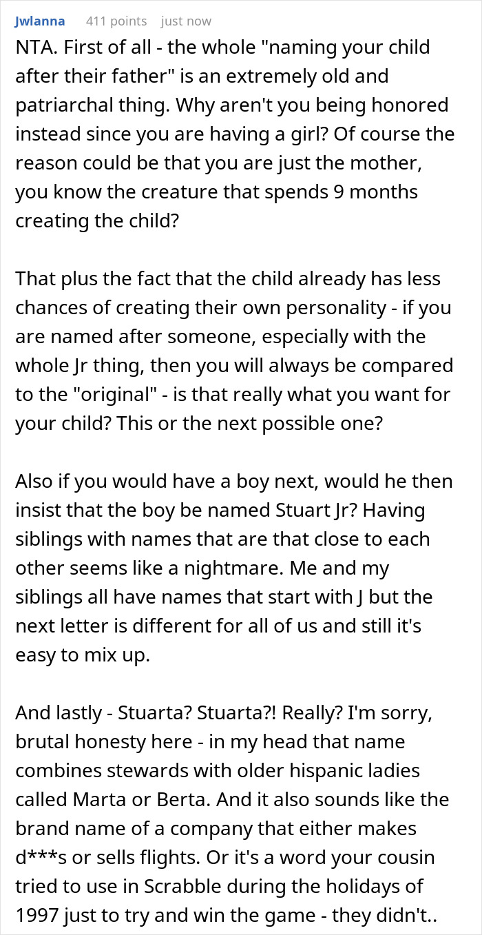 Guy Picks His Family Male Name For Future Kid, Has A Fight With Wife After It Turns Out It’s A Girl - 25