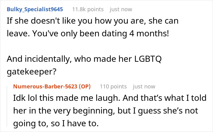 Woman’s GF Yells At Her For Wearing Dress And Having Long Hair, Relationship Is Put Into Question - 12