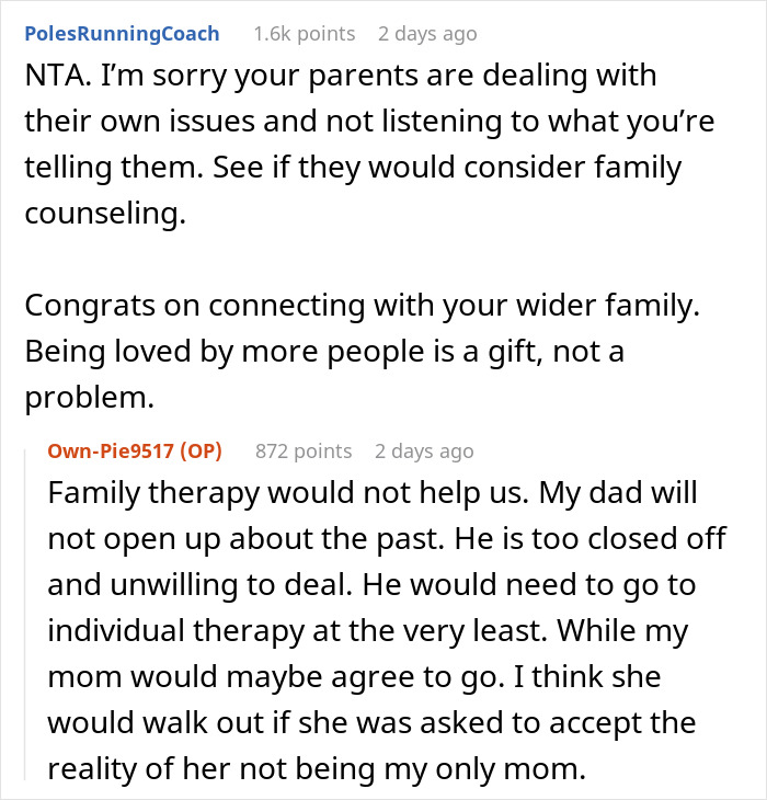 Bitter Teen Goes Against Dad's Wishes To Spend Time With Late Bio Mom's Family, Drama Ensues