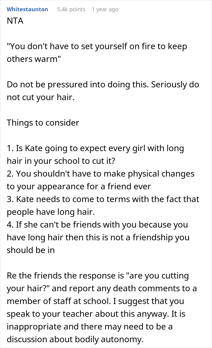 Woman Is Stunned When A Friend Asks Her To Cut Off Her Hair, Claiming It Reminds Her Of Her Trauma