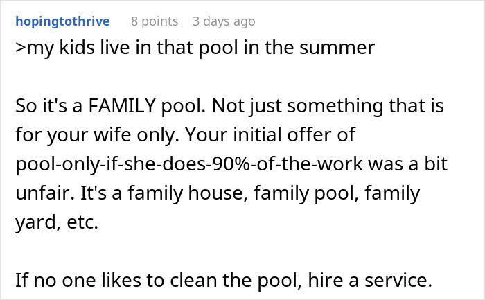 Man Refuses To Look After Pool Any Longer, Asks Wife To Stick To Her Promise, Drama Ensues Man Refuses To Look After Pool Any Longer, Asks Wife To Stick To Her Promise, Drama Ensues