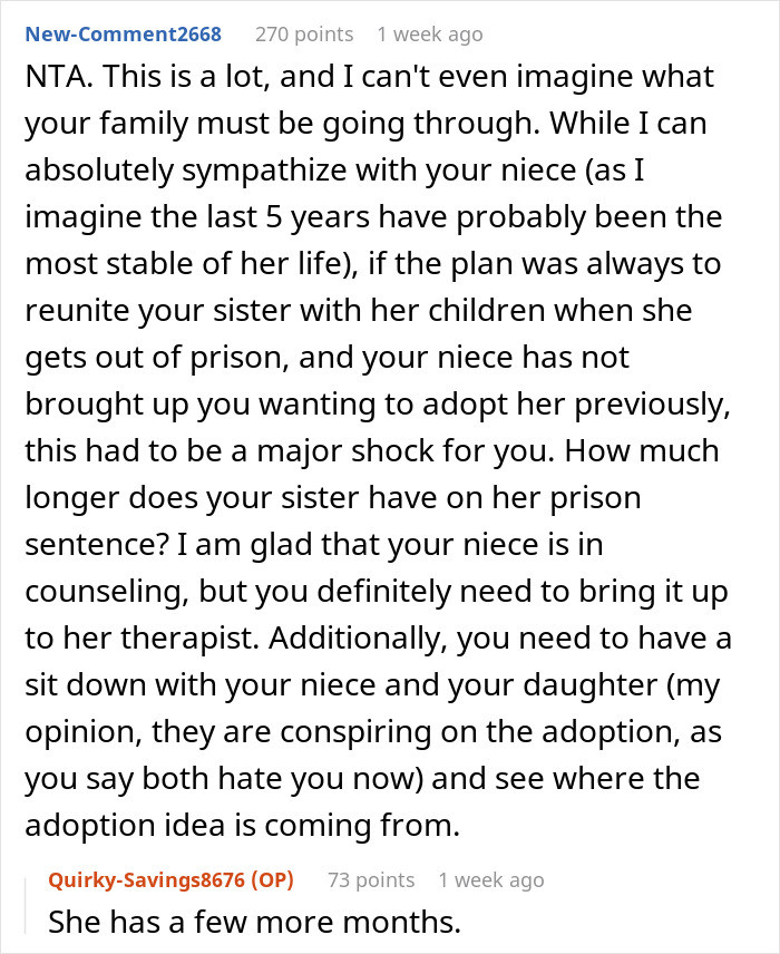 Family Drama Ensues After Niece Gives Woman Adoption Papers As A Surprise And She Rejects Them