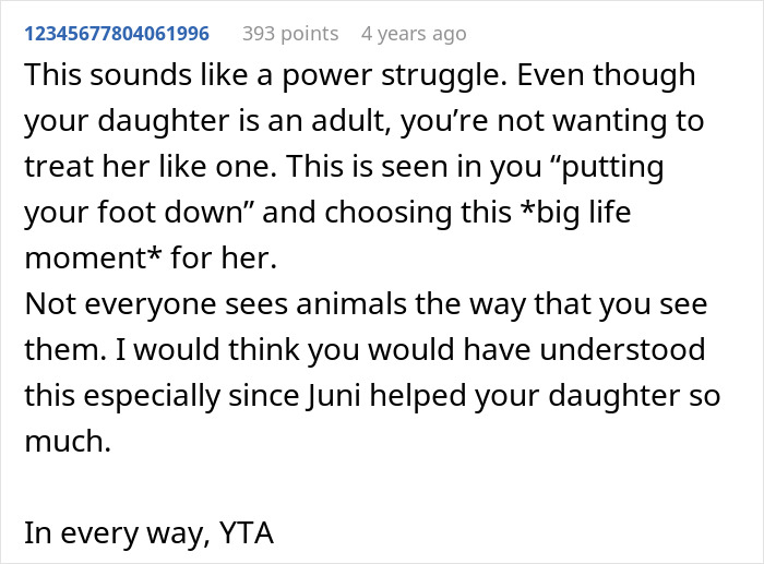 “AITA For Euthanizing My Daughter’s Emotional Support Animal For Her Own Sake?” “AITA For Euthanizing My Daughter’s Emotional Support Animal For Her Own Sake?”
