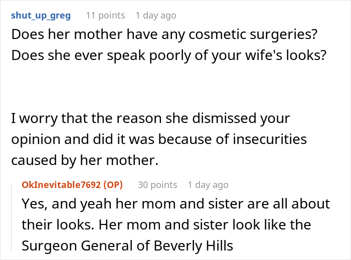 &ldquo;AITA For Being Truthful And Admitting That I Find My Wife Unattractive After Her Surgery?&rdquo;
