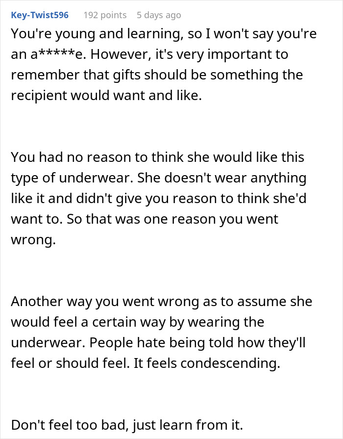 Man Doesn&rsquo;t Understand Why GF Didn&rsquo;t Appreciate His Gift, Gets A Reality Check