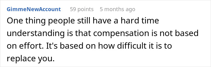 Guy Gets Called Out Over Big Salary, Puts Coworker In His Place