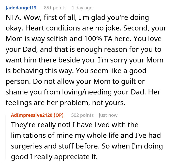 Woman Divorced And Cut Out Husband After An Accident Left Him Disabled, Expects Same From Daughter