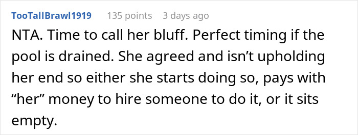 Man Refuses To Look After Pool Any Longer, Asks Wife To Stick To Her Promise, Drama Ensues Man Refuses To Look After Pool Any Longer, Asks Wife To Stick To Her Promise, Drama Ensues