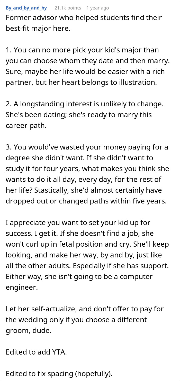 Dad Leaves Daughter High And Dry After Finding Out She Lied About Majoring In Comp Sci