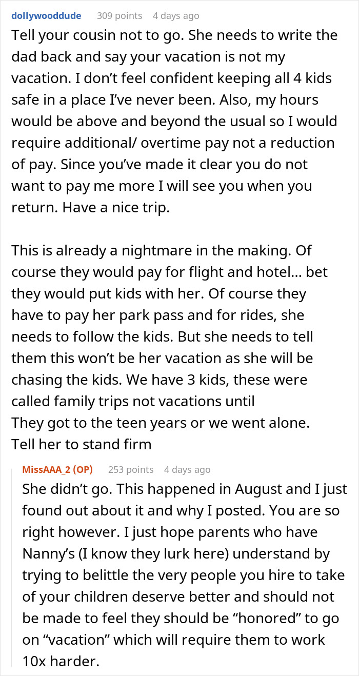 Nanny Is Asked To Accompany Family On Their Vacation, They Don’t Realize That It Would Be Her Work - 14