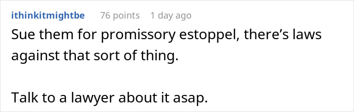 Man Urged To Lawyer Up And Make Company Pay For Making Him Move 1,700 Miles For Nothing