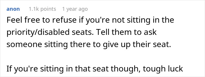 Person Refuses To Give Up Seats For The Pregnant And Elderly, Starts A Fierce Debate