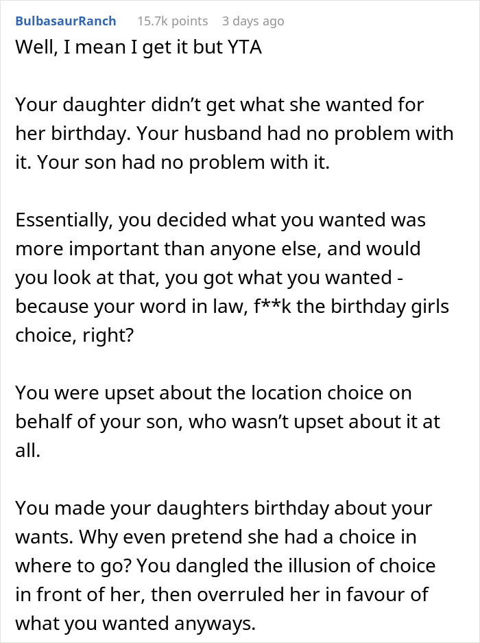 Mom Asks Daughter To Choose Another Restaurant Because Her Brother Can’t Eat There, Gets Slammed Mom Asks Daughter To Choose Another Restaurant Because Her Brother Can’t Eat There, Gets Slammed
