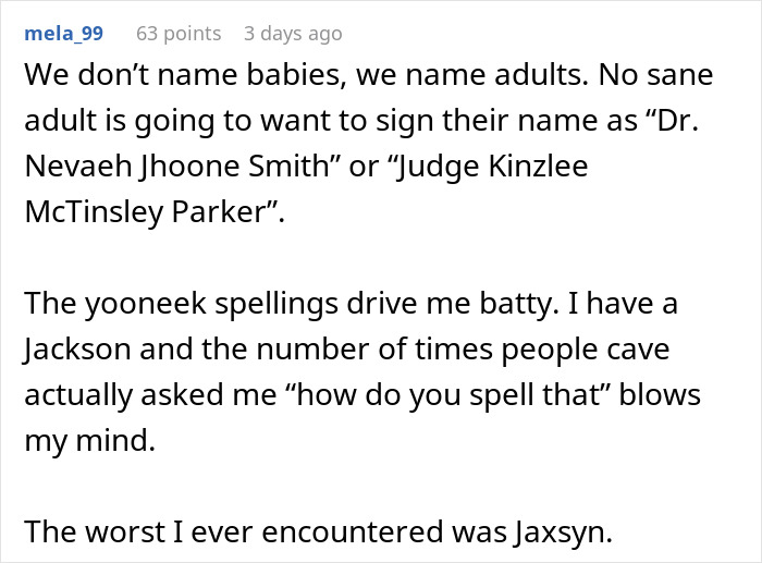 Mom Thinks The Unique Name She Gave Her Child Is A Gift, Is Furious When She Legally Changes It - 24