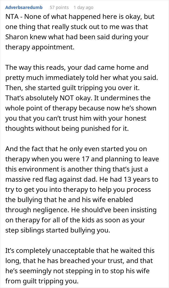 Dad Is Crushed After Daughter Calls Him Out For Abandoning Her In Favor Of His New Marriage