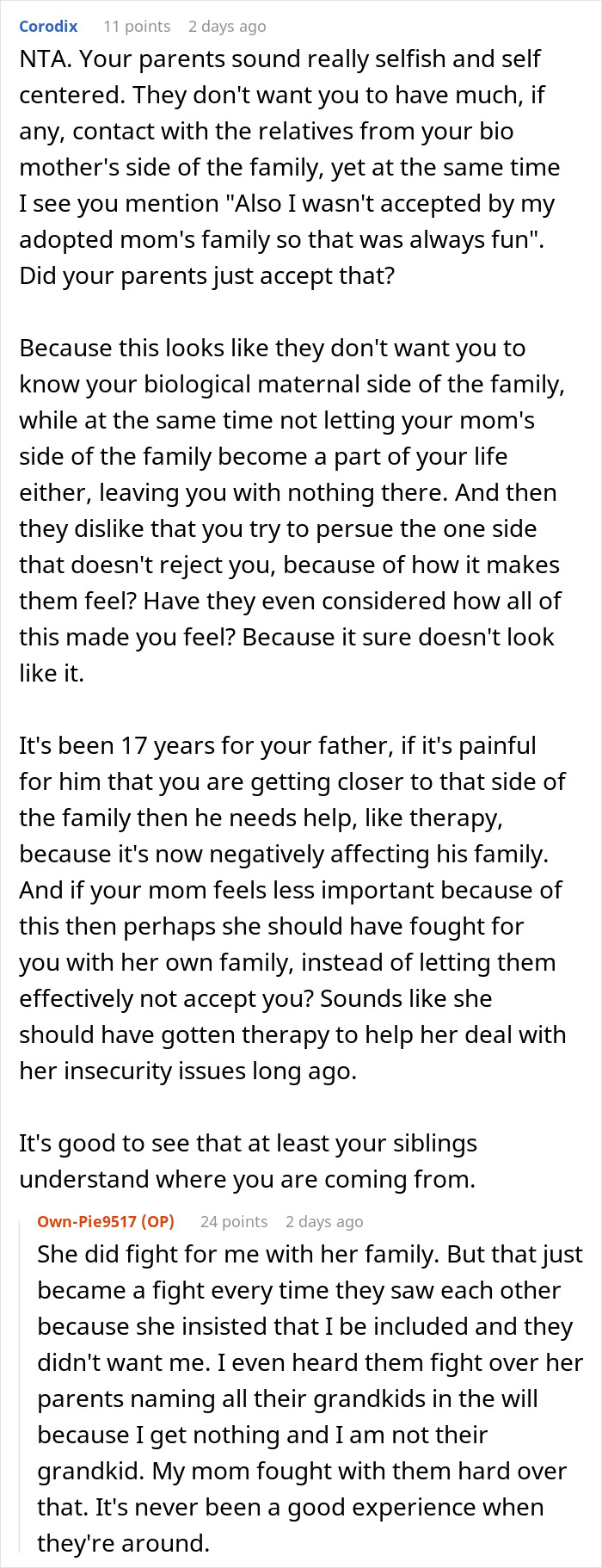 Bitter Teen Goes Against Dad's Wishes To Spend Time With Late Bio Mom's Family, Drama Ensues