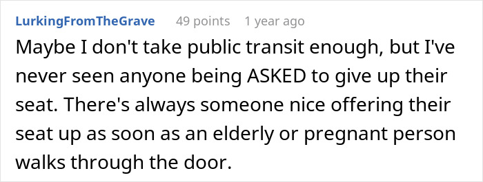 Person Refuses To Give Up Seats For The Pregnant And Elderly, Starts A Fierce Debate