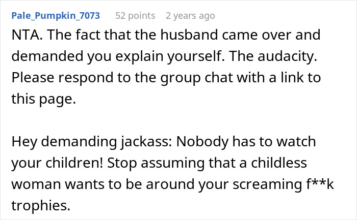 Childfree Woman Stands Firm Against Neighborhood Pressure To Babysit For Free, Is Blasted Online - 26