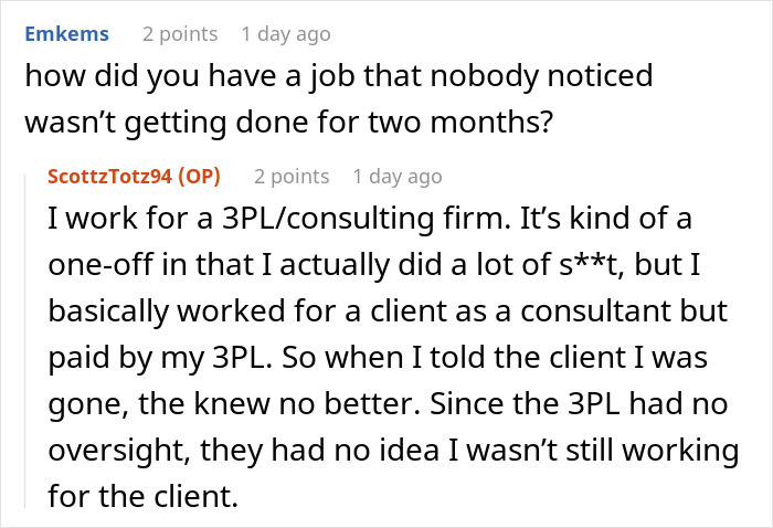 Person Gets Fired, Is Asked Why Their Project Isn't Completed Two Months Later - 30