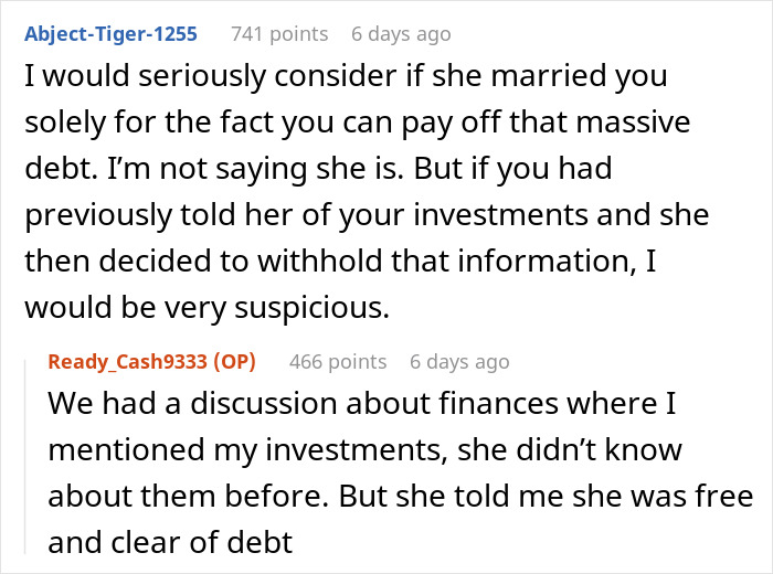 Woman Confesses To Having A Crippling Debt The Day After The Wedding, Gets Dumped